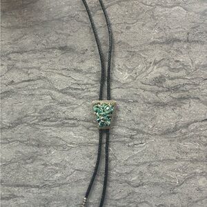 Western Turquoise and Silver Women's Tie